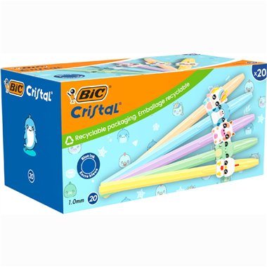 Penne Bic Cristal Figurine 20 Pz.
