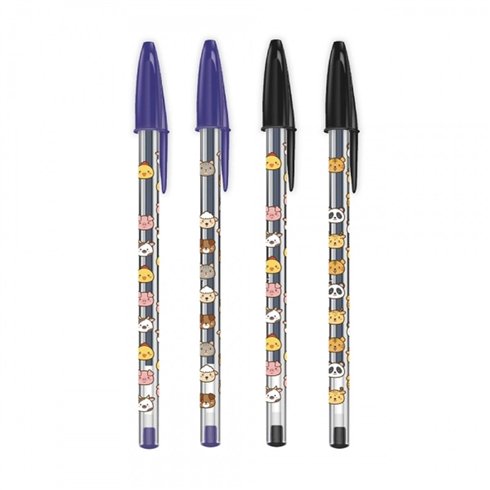 Penne Bic Cristal Kawaii food 20 pz.