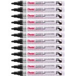 Marker Pentel Paint Vernice Mmp10 Nero 12 Pz.