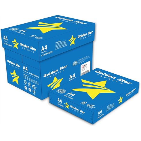 Carta Fotocopie A4 Golden Star Blu 500 ff