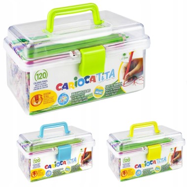 Pastelli Carioca Tita Rainbow Valigetta 120 pz.
