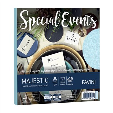 Buste Special Event 17x17 Azzurro 10 pz.