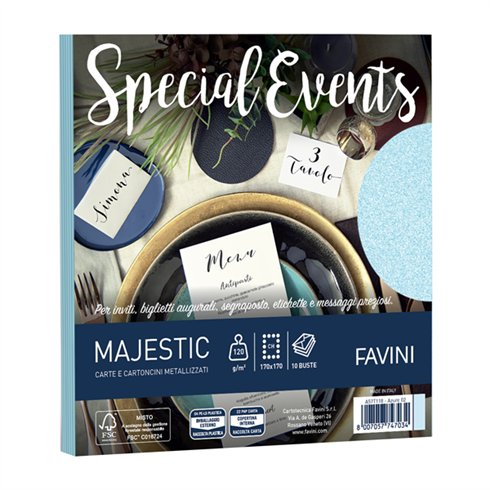 Buste Special Event 17x17 Azzurro 10 pz.