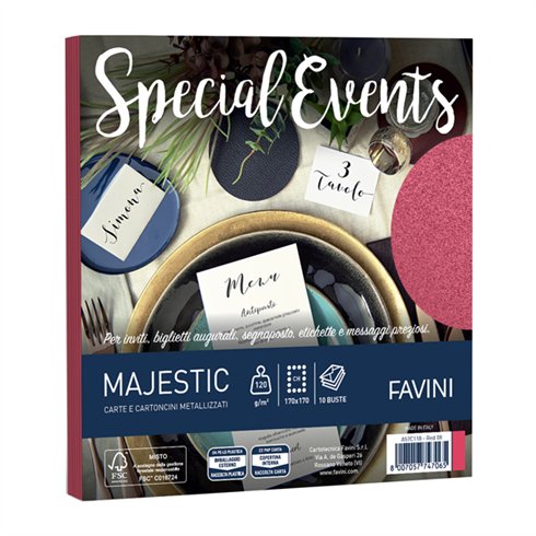 Buste Special Event 17x17 Rosso 10 pz.