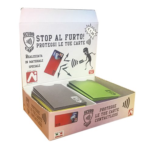 Porta Card Alplast  871 Scudo Cromo in expo