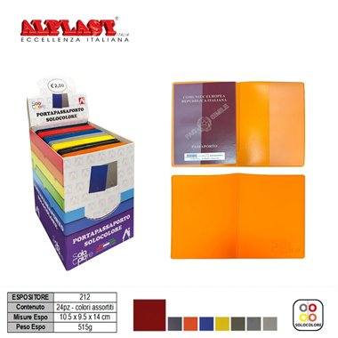 Porta Passaporto Alplast Solocolore 212 in expo