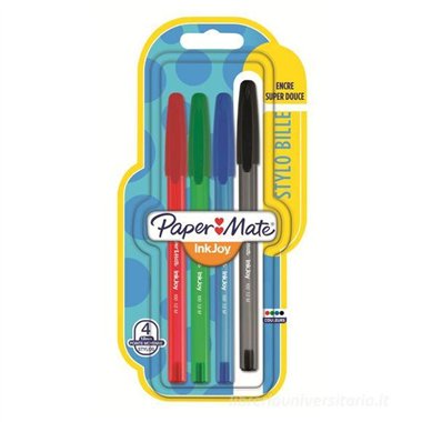PM Blister Inkjoy 100 Cap N/B/R/V 4 pz.