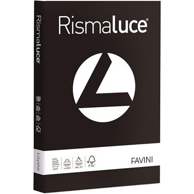 Carta Rismaluce gr. 200 A4 50 ff Nero  63