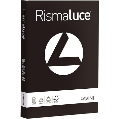 Carta Rismaluce gr. 200 A4 50 ff Nero  63