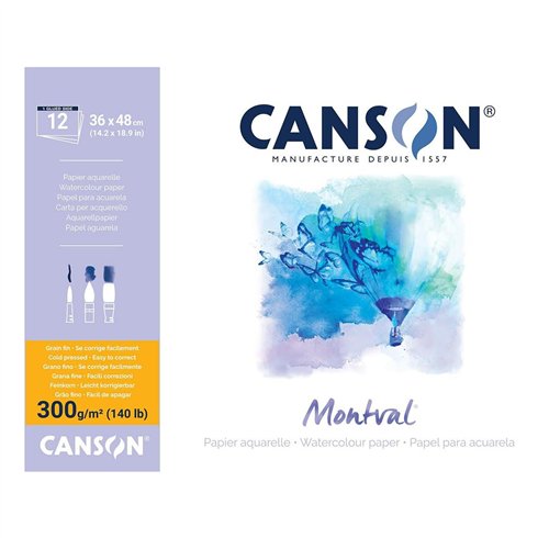 Blocchi Canson Montval 12 ff 300 gr. 36x48