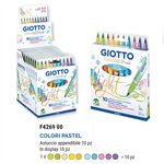 Pennarelli Giotto Turbo Soft Brush a 10 Colori Pastel 10 pz.