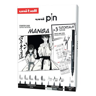 Pennarelli Pigment Uni Pin Starter Kit Manga