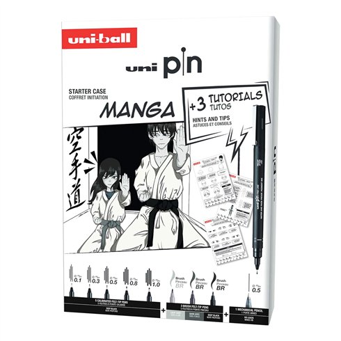 Pennarelli Pigment Uni Pin Starter Kit Manga