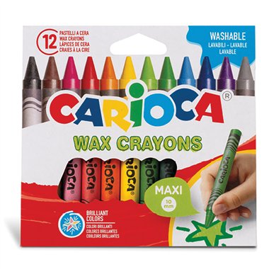 Pastelli a cera Carioca Maxi a 12