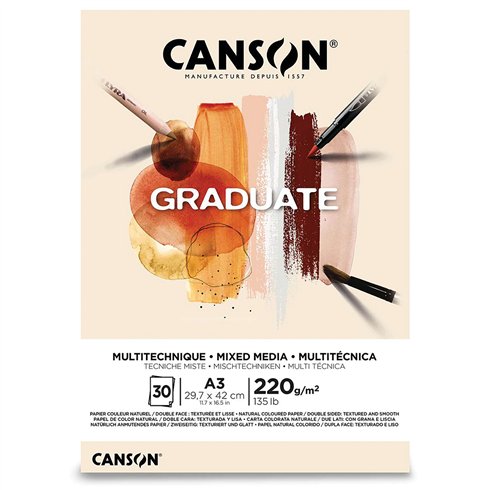 Blocchi Canson Graduate Mix 369 A3 30F 220 gr