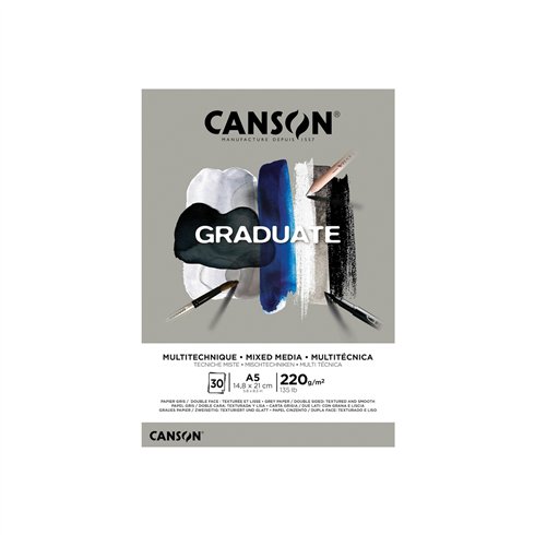 Blocchi Canson Graduate Mix 370 A5 30F 220 gr.