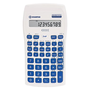 Calcolatrice Osama Scientifica OS 84019079 Bianco\Blu