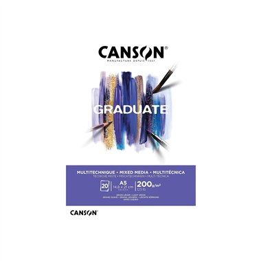 Blocchi Canson Graduate Mix 376 A5 20F 200 gr.