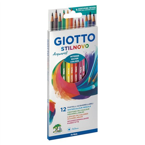 Pastelli Giotto Acquarellabili Stilnovo Cartbox 12