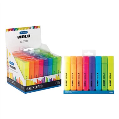 Evidenziatori Tratto Video Classic   8 colori