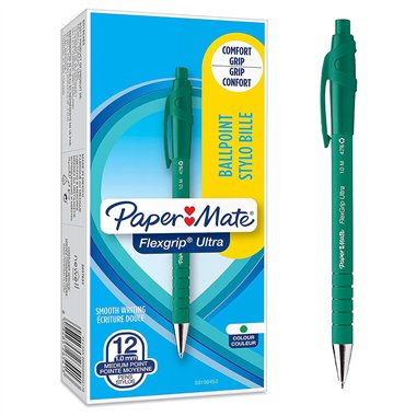 Penne Paper Mate Flexgrip Ultra Verde 12 pz.