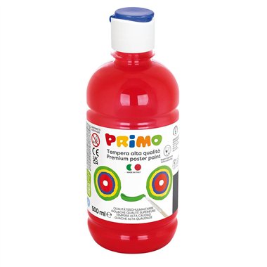 Colori a Tempera Primo  500 ml. Rosso
