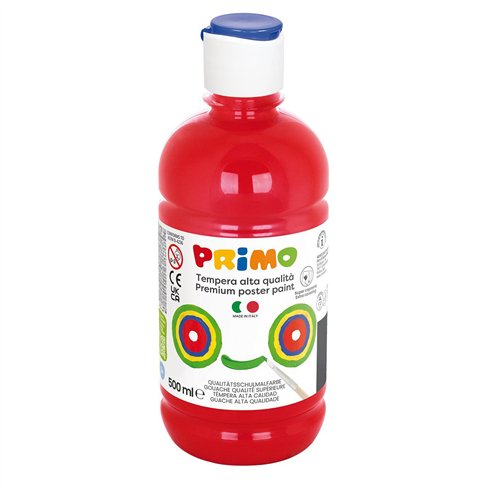 Colori a Tempera Primo  500 ml. Rosso