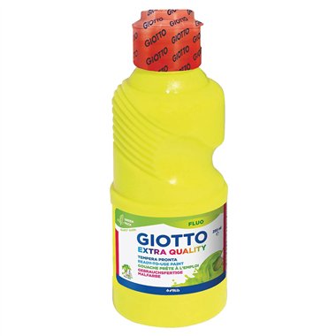 Colori a Tempera Giotto Fluo 250 gr. Giallo
