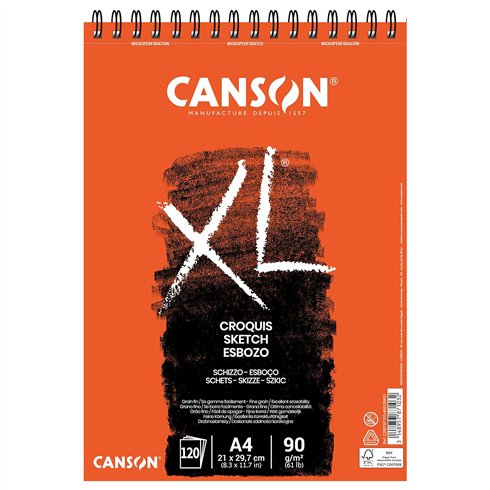 Blocchi Canson XL Croquis A4 120 ff 90 gr. lato corto