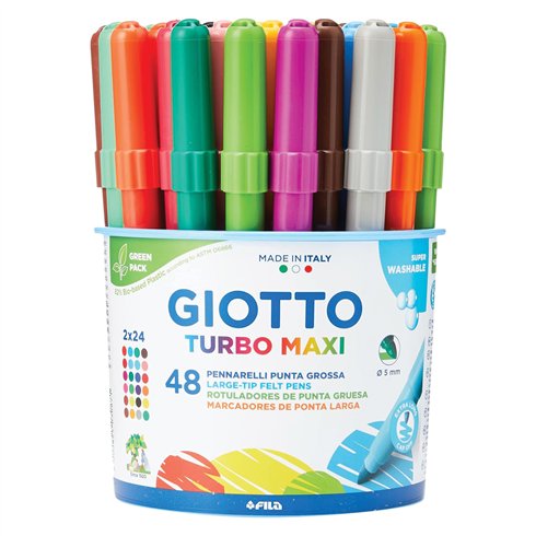 Pennarelli Giotto Turbo Maxi a  48 in barattolo