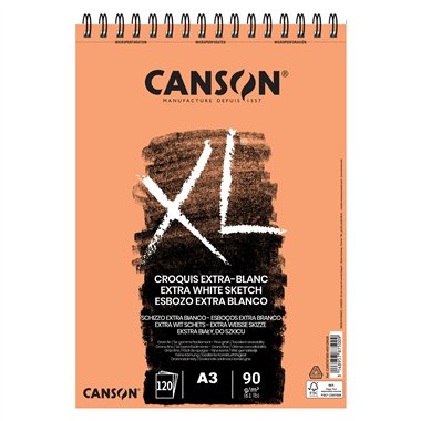Blocchi Canson XL Extra Blanc A3 120 ff 90 gr.