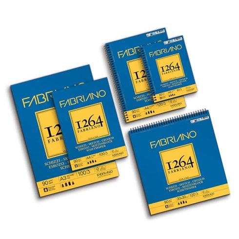 Blocchi Fabriano 1264 Schizzi A4 90 gr. Collato 100 ff