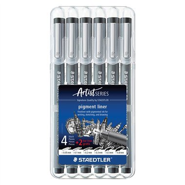 Pennarelli Pigment Staedtler Set 6 Pz. 308_SB6P