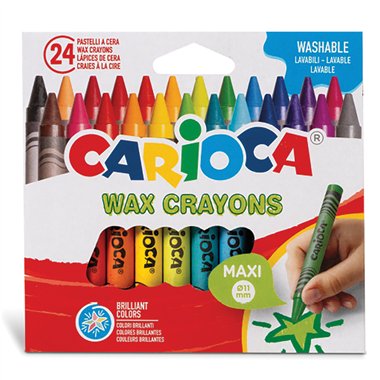 Pastelli a cera Carioca Maxi a 24