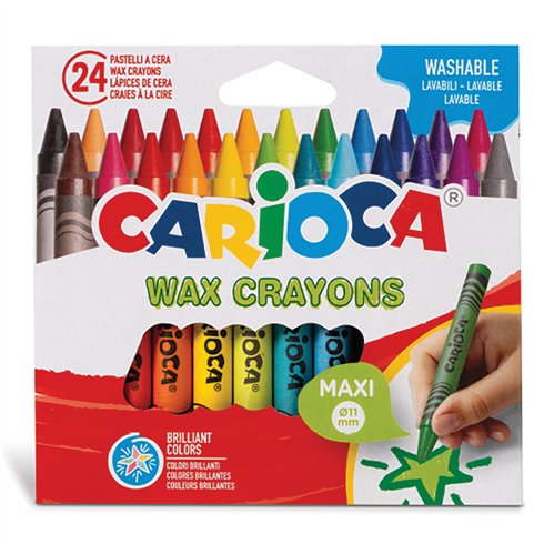 Pastelli a cera Carioca Maxi a 24