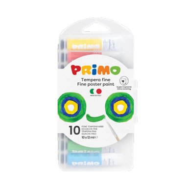 Colori a Tempera Primo   12 ml. a 10 444T10SAP