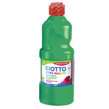 Colori a Tempera Giotto  500 gr. 13 Verde Smeraldo