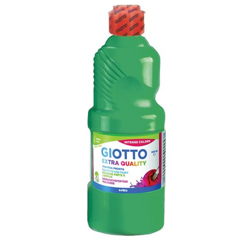 Colori a Tempera Giotto  500 gr. 13 Verde Smeraldo