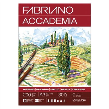 Blocchi Fabriano Accademia Collato 29x42 30 ff 200 gr. 41202942