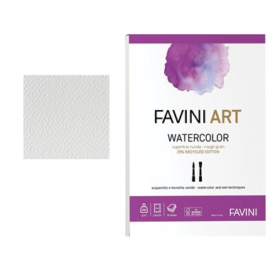 Blocchi Watercolor Eco Favini 29x42 gr./mq. 300 10 ff