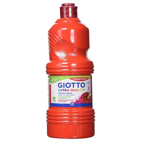 Colori a Tempera Giotto  500 gr. 08 Rosso Scarlatt