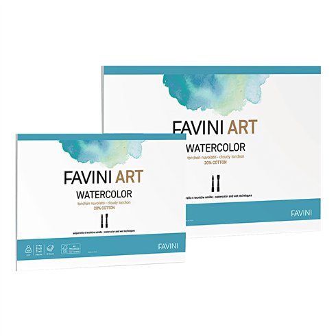 Blocchi Acquerello Favini 25x35 gr./mq. 340 10 ff