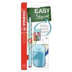 Matite Stabilo Easygraph Destrimani  HB Azzurro + temperino e gomma
