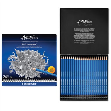 Matite Staedtler Lumograph Set 24 gradazioni miste