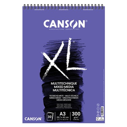 Blocchi Canson XL Mix Media A3 30 ff 300 gr.
