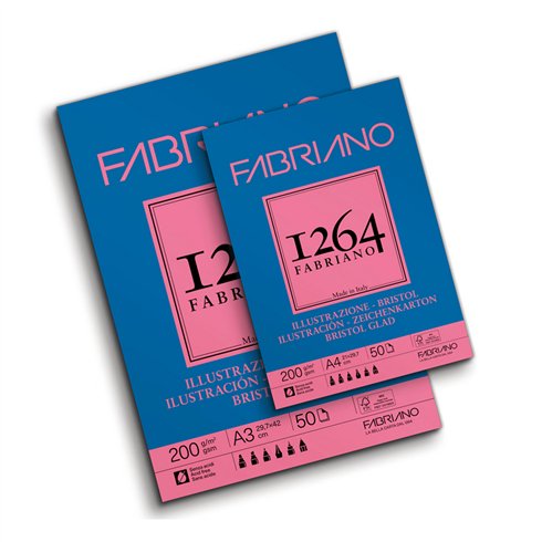 Blocchi Fabriano 1264 Illustrazione A4 200 gr. Collato 50 ff