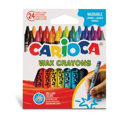 Pastelli a cera Carioca 24 col.