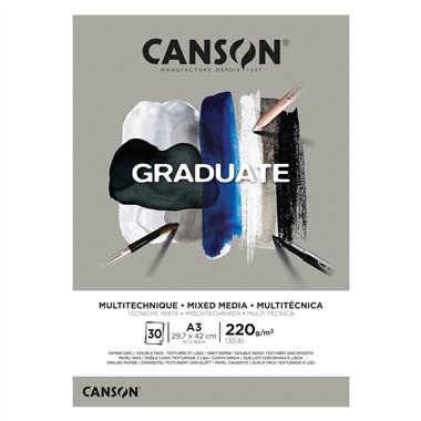 Blocchi Canson Graduate Mix 372 A3 30F 220 gr.