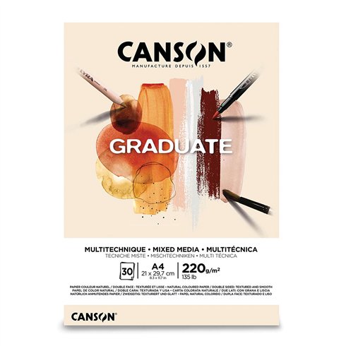 Blocchi Canson Graduate Mix 368 A4 30F 220 gr.