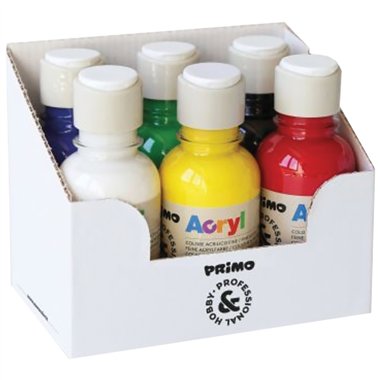 Colori Acrilici Primo  125 ml.  6 colori